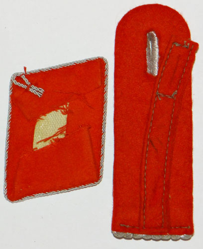 Luftwaffe Oberleutnant of Flak Troops Collar Tab & Shoulder Board Set
