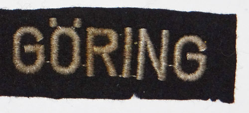 Luftwaffe "HERMANN GORING" Cuff Tittle