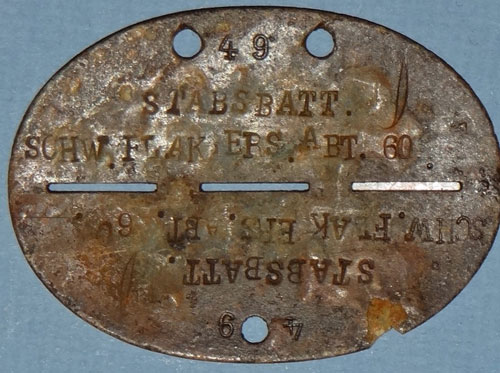 Luftwaffe Flak Troops "I.D." Disk