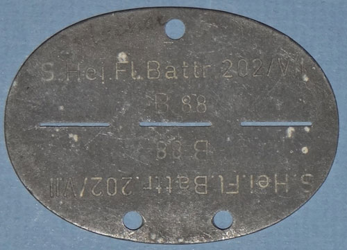 Luftwaffe Flak Troops "I.D." Disk