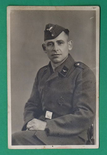 Luftwaffe Black & White Enlisted Photo