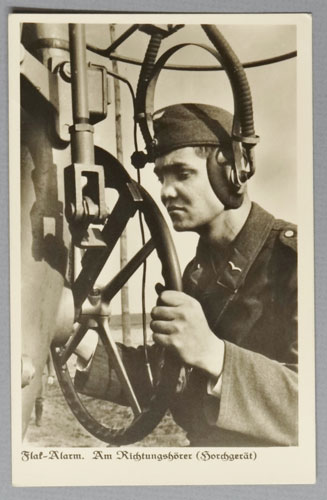 Luftwaffe FLAK "ALARM" Postcard