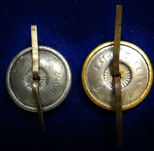 SA Silver & Gold Field Cap Buttons