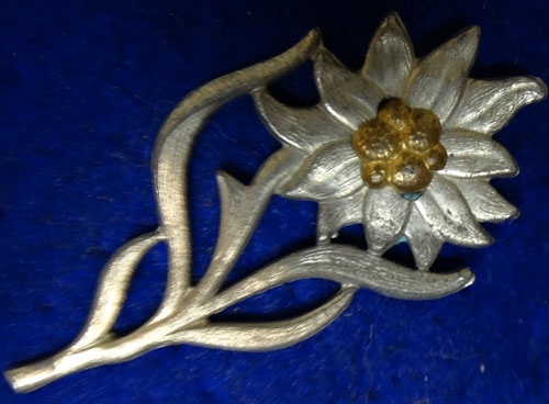 SA/NSKK RZM Marked Metal Cap Edelweiss