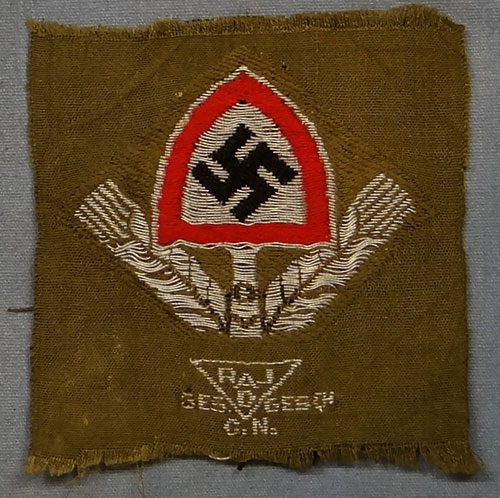 Officers RAD Cloth Cap Insignia
