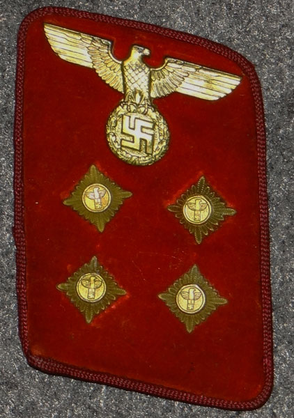Political Gau Gemeinschaftsleiter Collar Tab