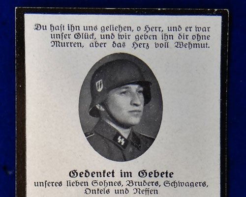 WSS Remembrance Card "Death Card"