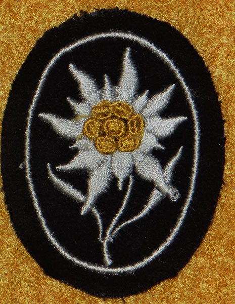 WSS Mountain Troops Sleeve Edelweiss