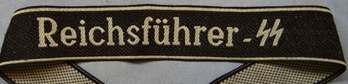 WSS "Reichsfuhrer-SS" NCO/EM Cuff Title