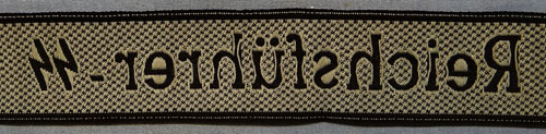 WSS "Reichsfuhrer-SS" NCO/EM Cuff Title