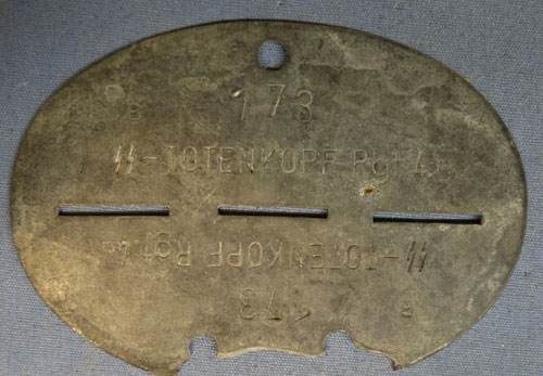 WSS "Totenkopf Rgt 4" I.D. Disk
