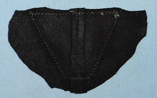 "CUT OFF" WSS Panzer Cloth Cap Insignia