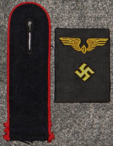 Reichsbahn Officials Collar Tab & Shoulder Board Set