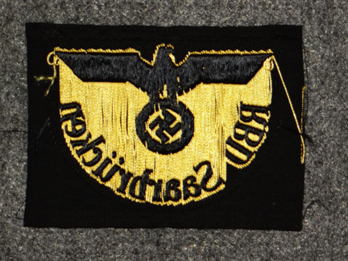 Reichsbahn "RBD Saarbrucken" Sleeve Insignia