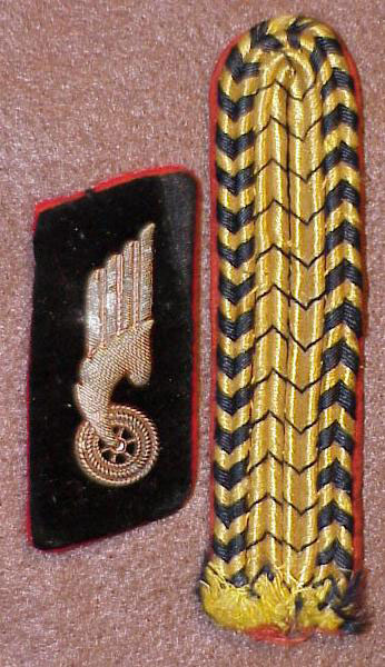 Reichsbahn Officials Collar Tab & Shoulder Board