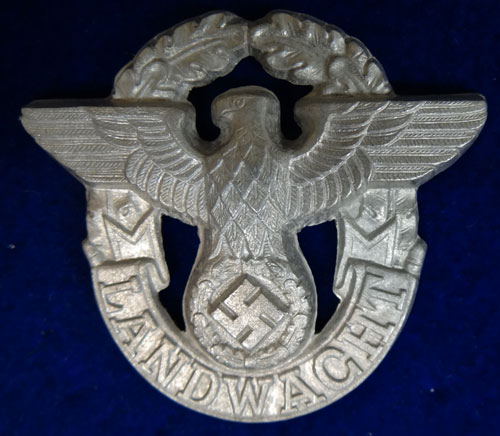 Police "Landwacht" Visor Hat Eagle