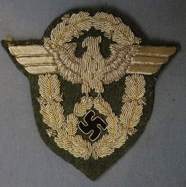 Police Officers Bullion Wire Sleeve Eagle