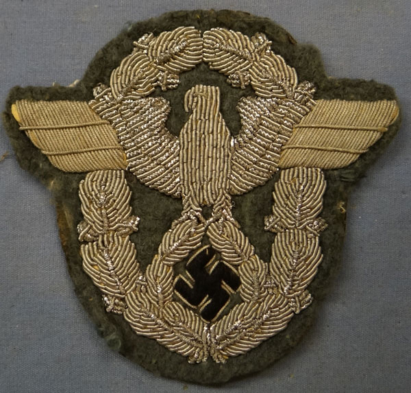 Police Officers Bullion Wire Sleeve Eagle