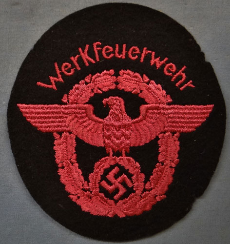 Werfeuerwehr "Factory Fire Service" Sleeve Eagle