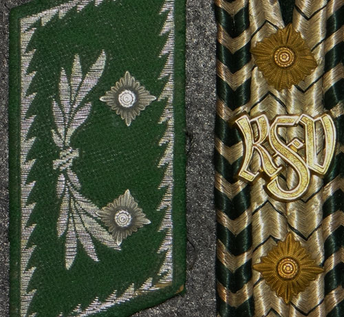 Geman Customs Officials Collar Tab & Shoulder Board Set
