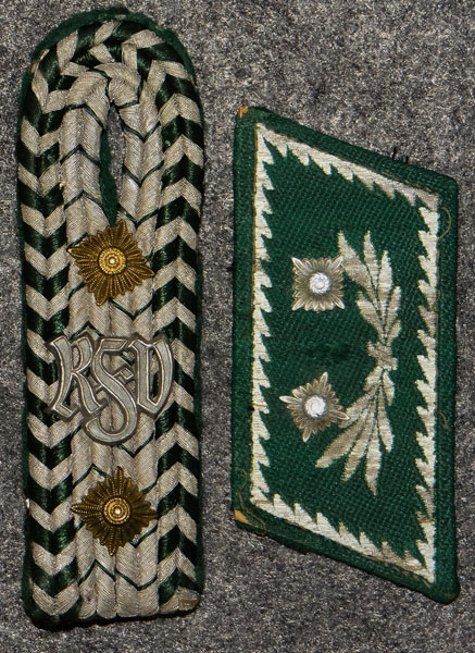 German Customs Officials Collar Tab & Shoulder Board Set