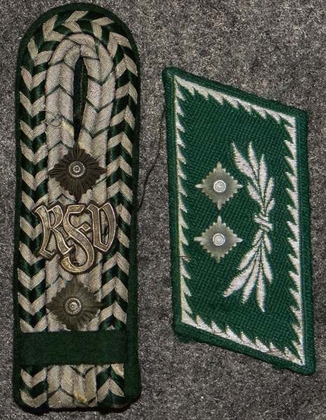 German Customs Officials Collar Tab & Shoulder Board Set