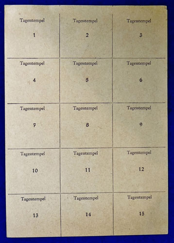 Hitler Youth "Reichspost-Nachweis" Card
