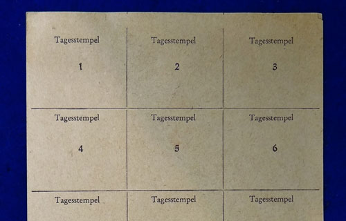 Hitler Youth "Reichspost-Nachweis" Card