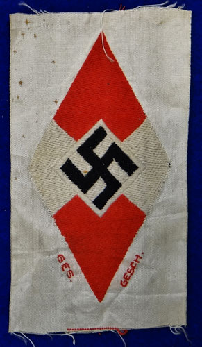 Hitler Youth / BDM Cloth Diamond