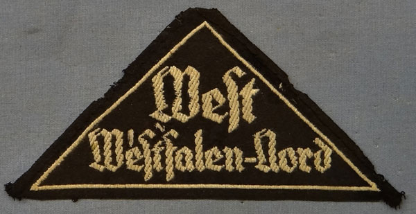 BDM / HJ "West Westfalen-Nord" District Triangle