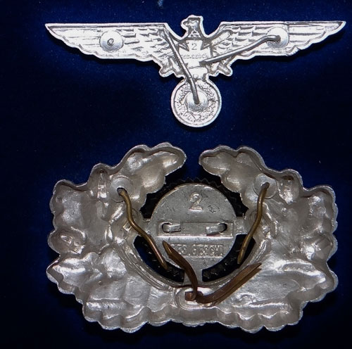 NS-Reichskriegerbund Visor Hat Insignia Set