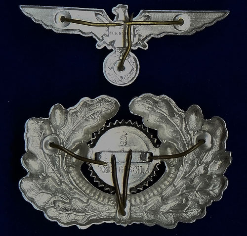 NS-Reichskriegerbund Visor Hat Insignia Set