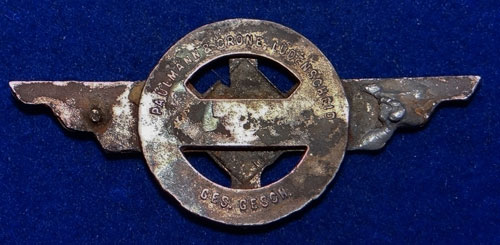DLV Enamel Visor Hat Insignia