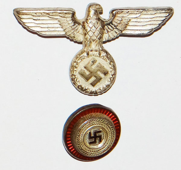 1936 Pattern Political Leader Silver Eagle with Enamel Cockade 1936 Pattern Political Leader Silver Eagle with Enamel Cockade