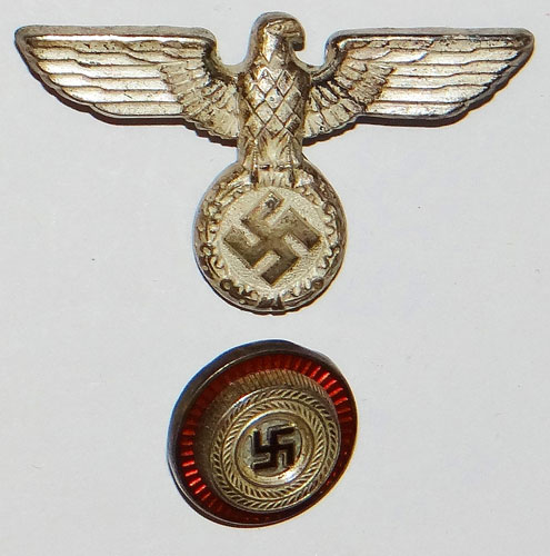 1936 Pattern Political Leader Silver Eagle with Enamel Cockade
