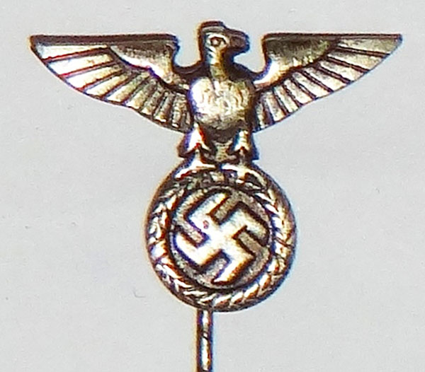 1st Pattern National Eagle & Swastika Stick Pin 1st Pattern National Eagle & Swastika Stick Pin