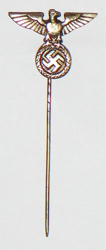 1st Pattern National Eagle & Swastika Stick Pin