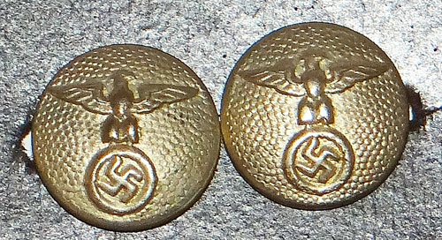N.S.B.O. Silver Tunic Buttons