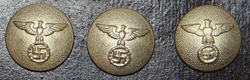 N.S.B.O. Silver Tunic Buttons