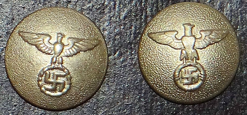 N.S.B.O. Silver Tunic Buttons