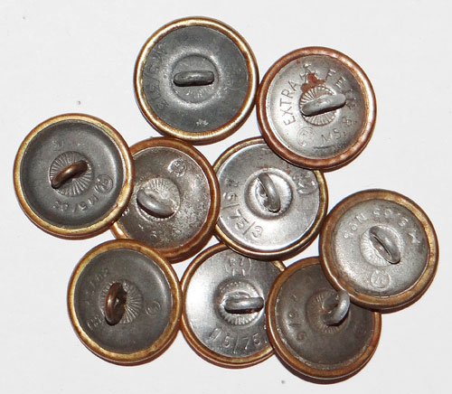GOLD Political Leader Tunic Buttons