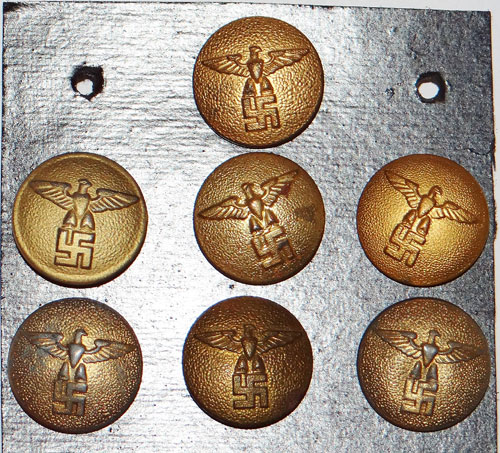 GOLD Political Leader Overcoat Buttons