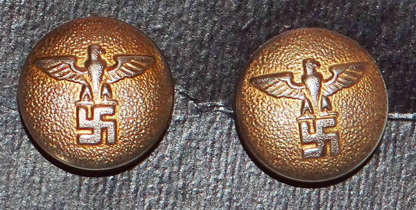 Gold Political Leader Rear Belt Support Buttons Gold Political Leader Rear Belt Support Buttons