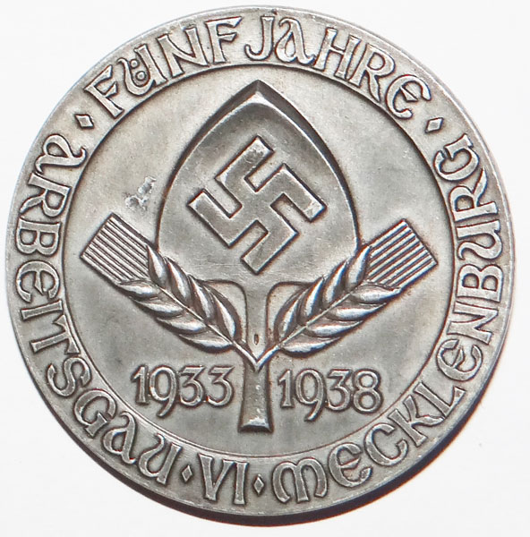 1933/1938 RAD Gau VI Mecklenburg Tinnie