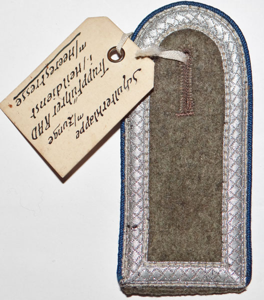 RAD NCO Shoulder Board with Maker Sample Tag