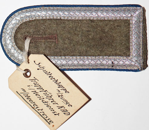 RAD NCO Shoulder Board with Maker Sample Tag