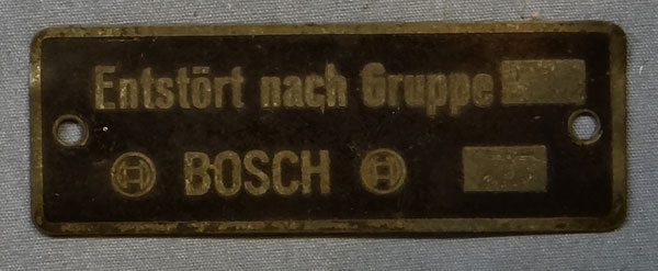 German WW II Metal Tag