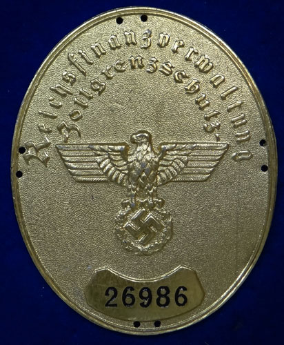 German Border Customs Officials Sleeve Shield
