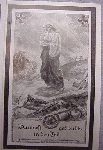 Army Gefreiter In Landeschutzen Batl. Remembrance Card