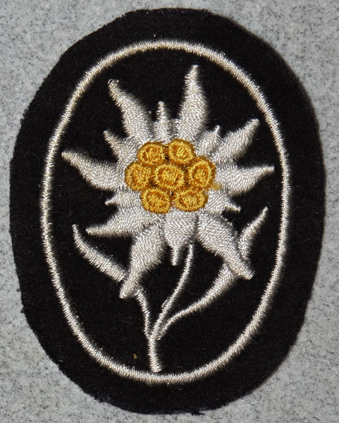 WSS Mountain Troops Sleeve Edelweiss WSS Mountain Troops Sleeve Edelweiss